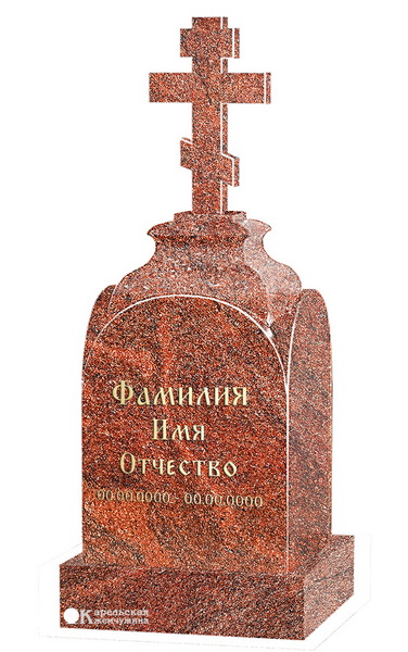 Памятник из цветного гранита TS-33 Памятник из питкяранты Ц-33 — изображение 1